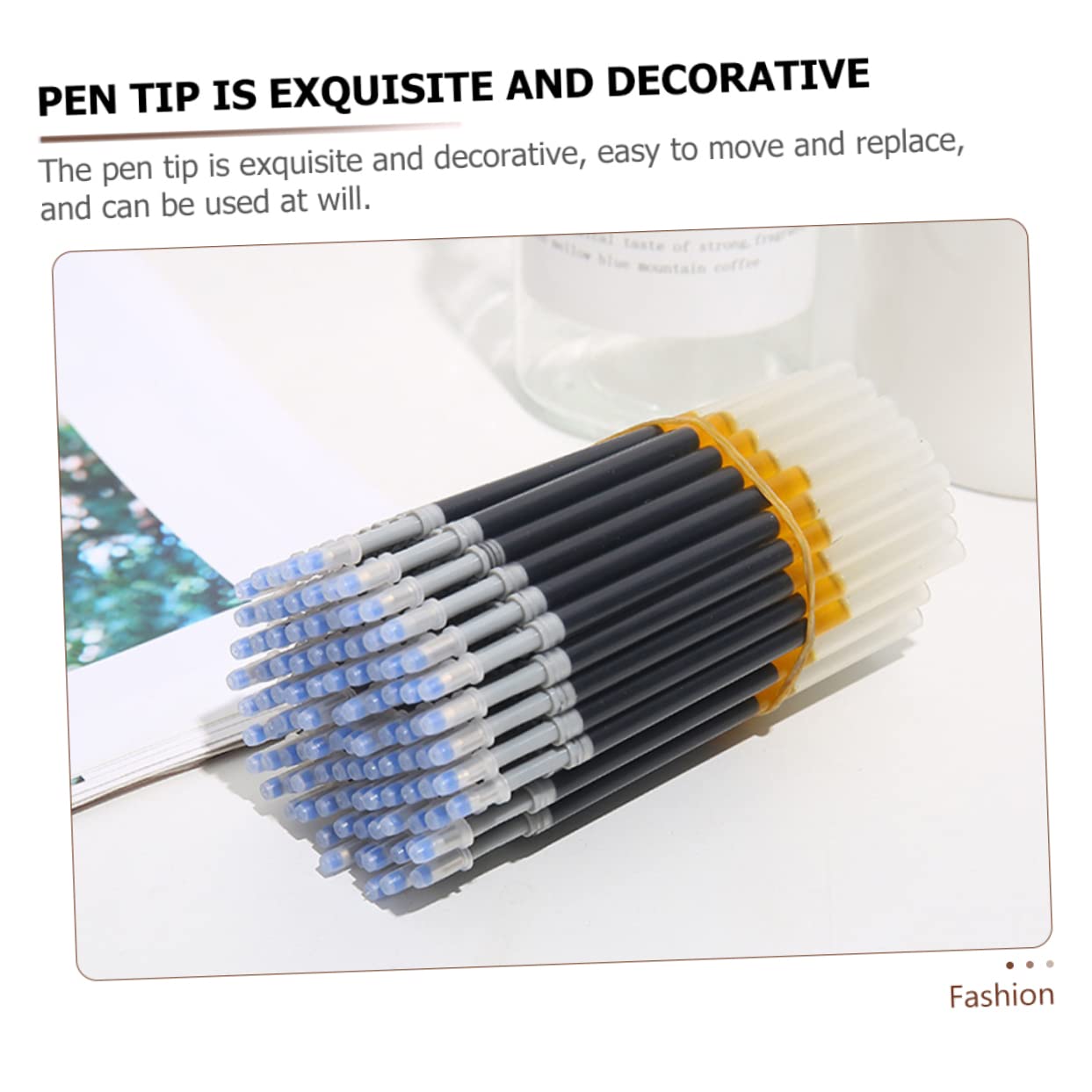 Lurrose Lot De 4 Recharges De Stylos À Encre Gel Rechargeables À Paillettes Pour Étudiants Outils Décriture Légers Et Faciles À Utiliser 150 Pièces X 4