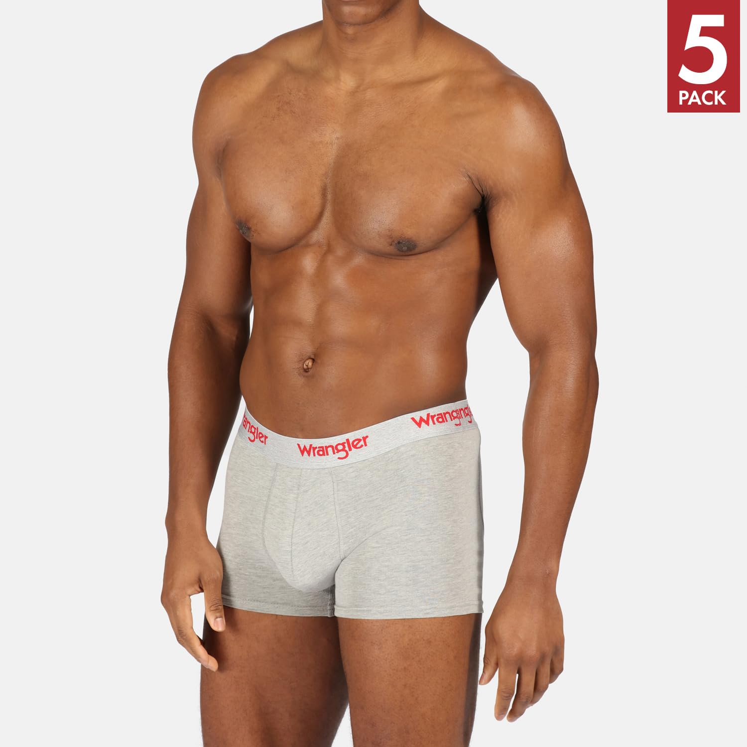 Wrangler Bokserki męskie Willox (5 sztuk), Czarny/Biały/Szary Marl, L
