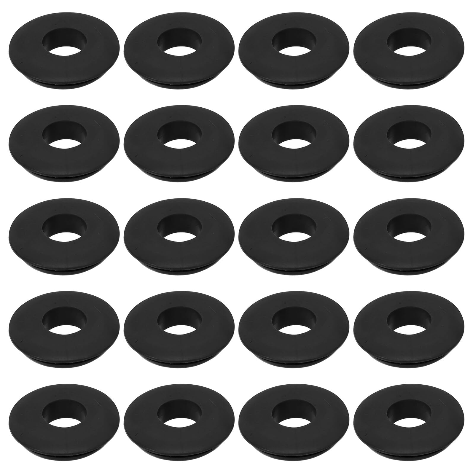 Healifty 20 Sellos de Freno de Aire de Goma Negra para Manguera de Freno de Semirremolque, 41mm X 16mm X 9mm, Accesorios Elásticos para Mantenimiento y Reparación Diaria