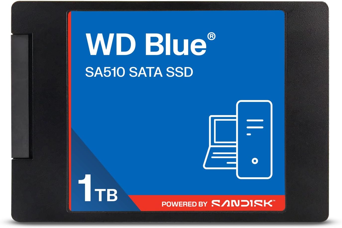 WD Blue SA510 2.5"/7mm SATA SSD Internal Storage 1TB (up to 560MB/s, 3D NAND, Acronis True Image, SANDISK Dashboard)