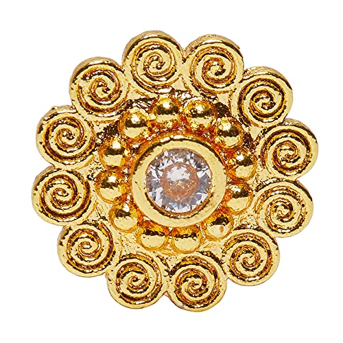 Indie Yellow Floral Nose Pin