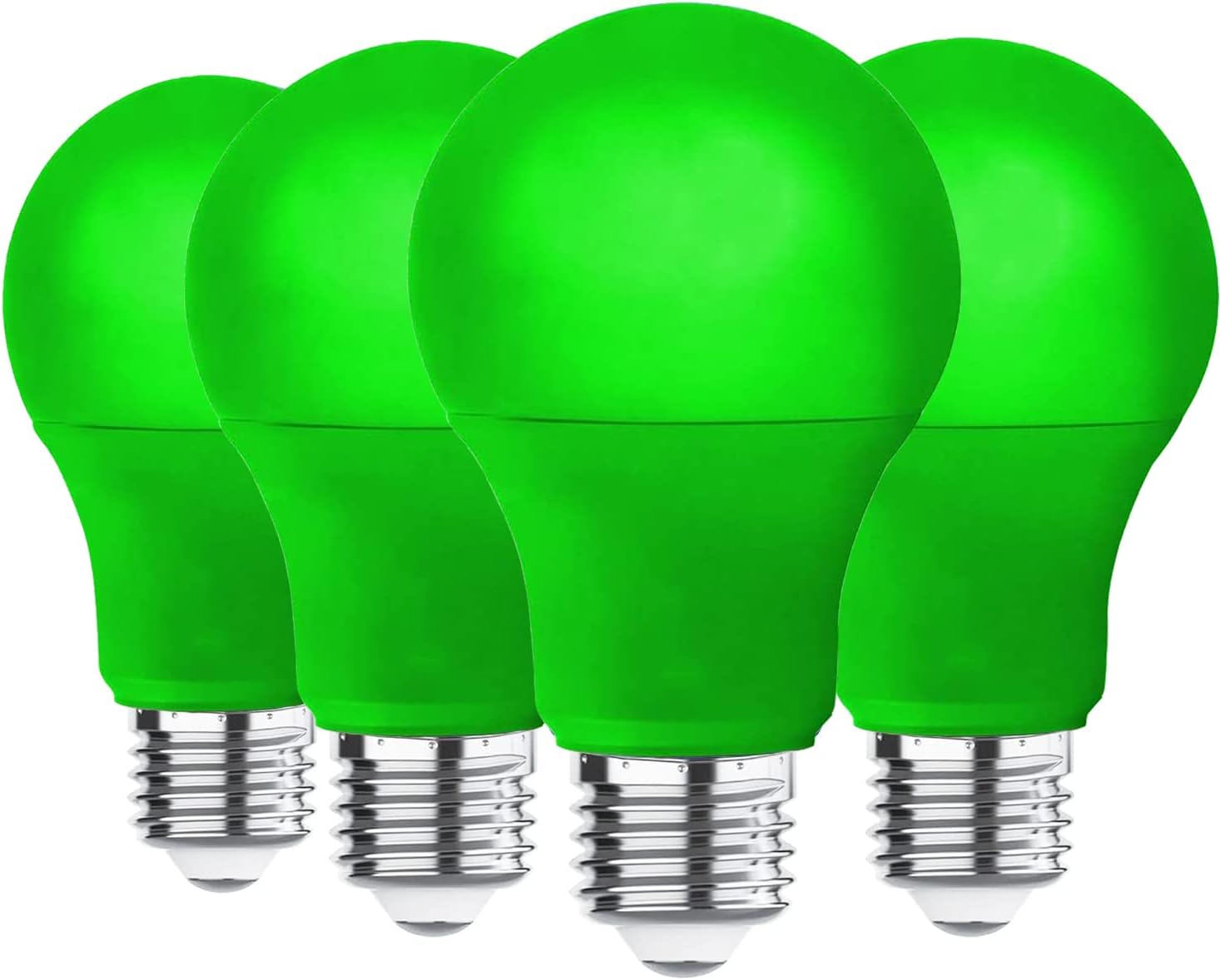 Green 9W LED Decorative Light Bulbs, 4-Pack