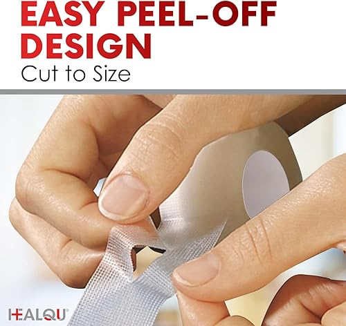 Miniatura 7 de HEALQU Cinta transparente quirúrgica para el cuidado de heridas tubos suministros de primeros auxilios caja de 6 unidades transpirable transparente