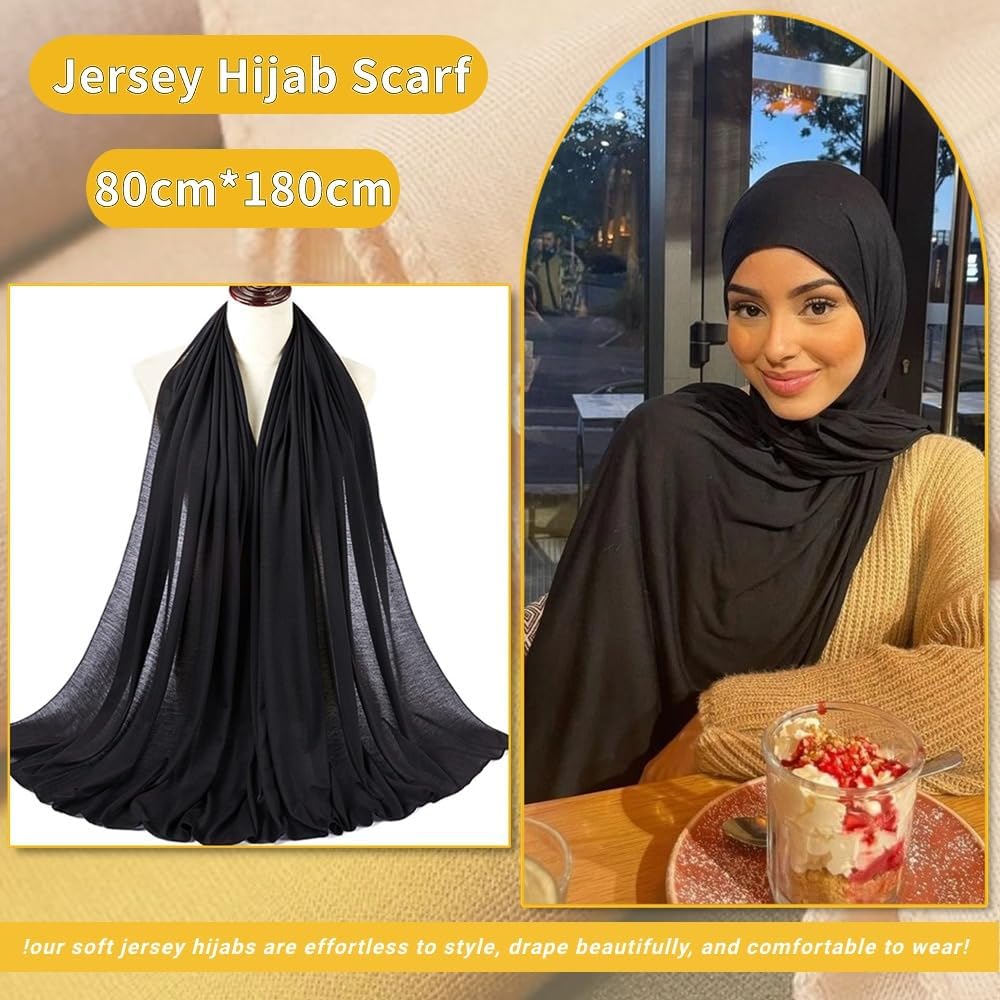 Head Wraps for Women Headwraps Long Hijabs Scarf Large Headscarf Tie Hair Wrap - Image 3