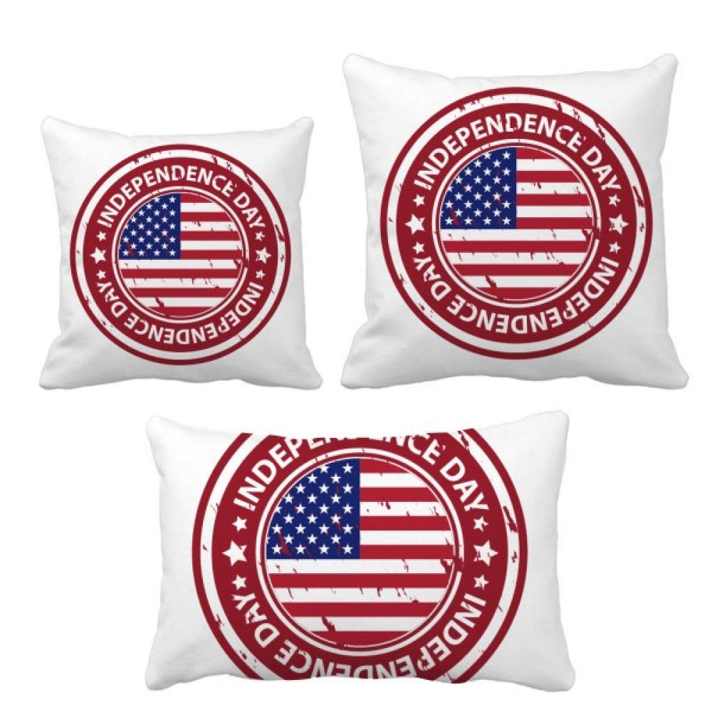 Housse de coussin drapeau américain rouge pour une ambiance salon cosy