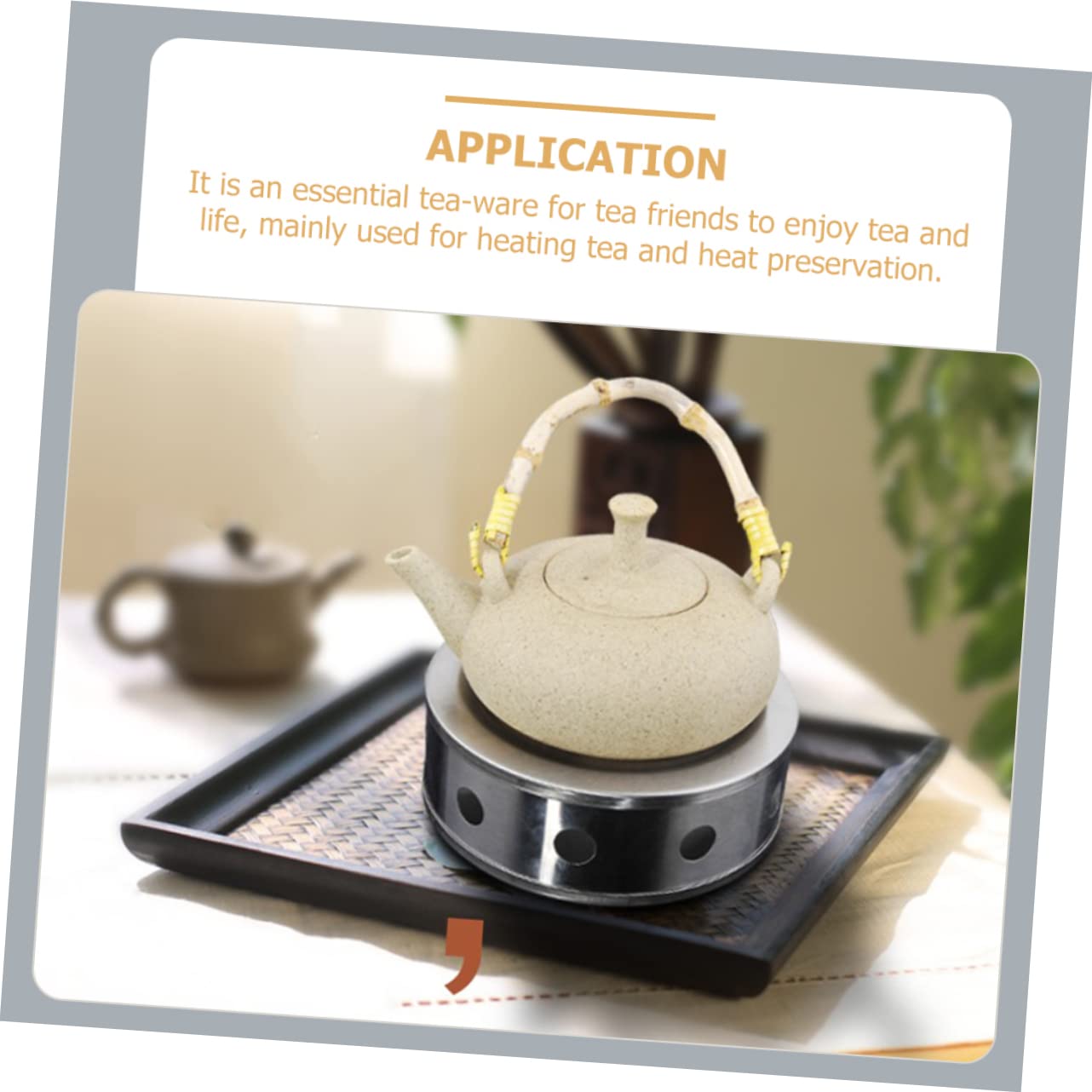 Teapot Heating Base Tea Pot Warmer for Office Home Use Hollow Out Design for Enhanced Air Circulation Stable Flat Bottom for Tea Houses