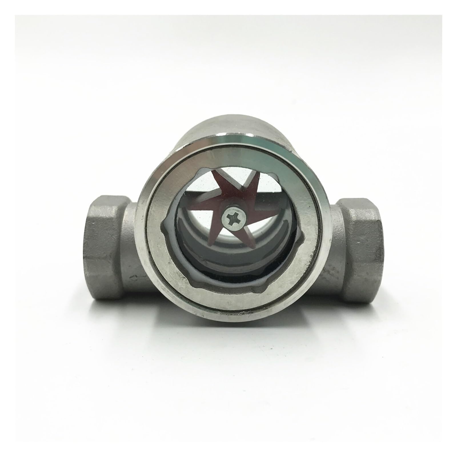 SWEWDSQG 1-1/4",1-1/2",2" Stainless Steel 316 Sight Glass Water Flow Indicator With Impeller(1-1/4")