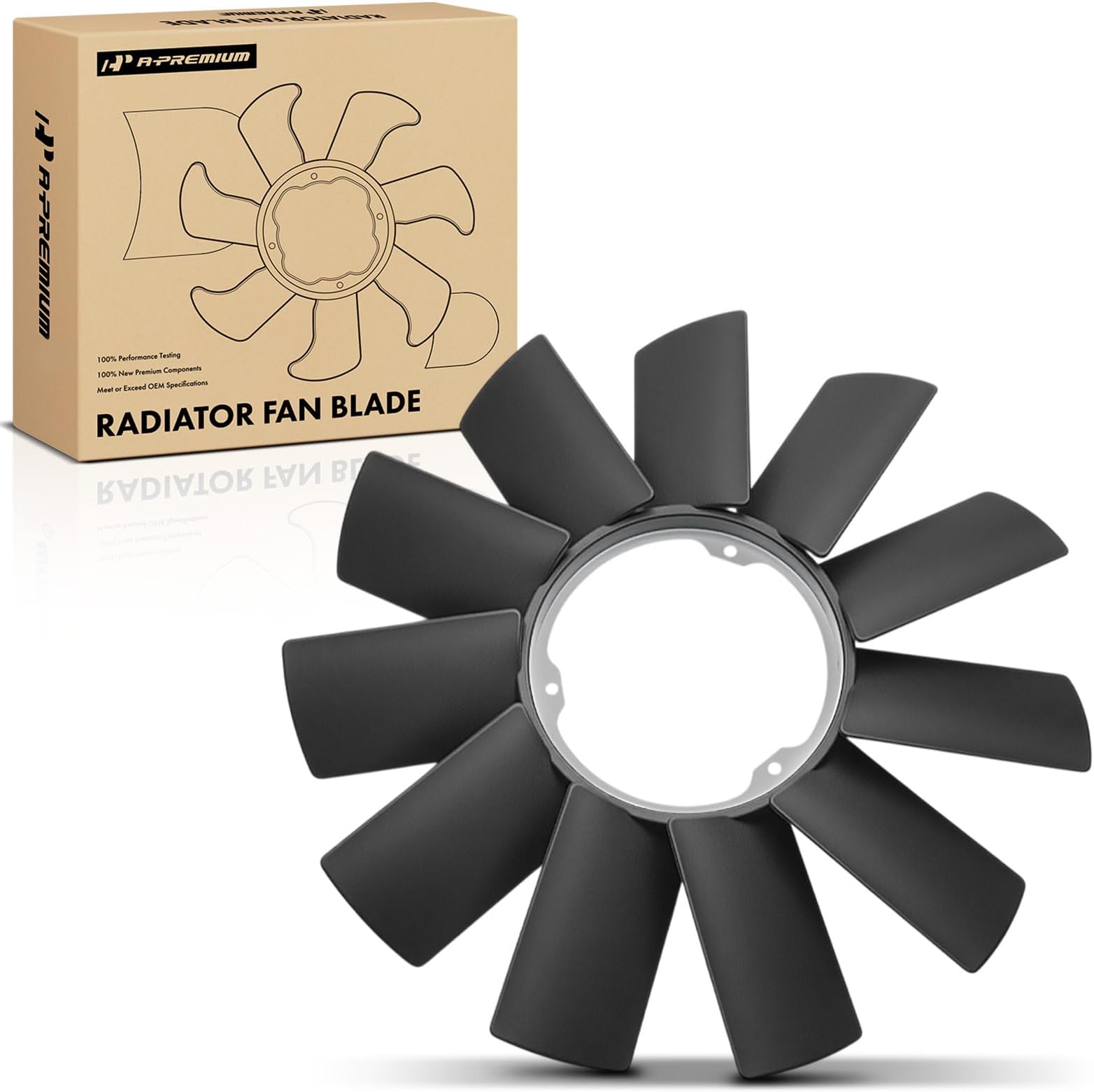 A-Premium Engine Radiator Cooling Fan Blade Replacement for BMW E32 E34 E39 E36 E46 Z3 E53 323i 325i 328i 525i 530i M3 Z3 X5