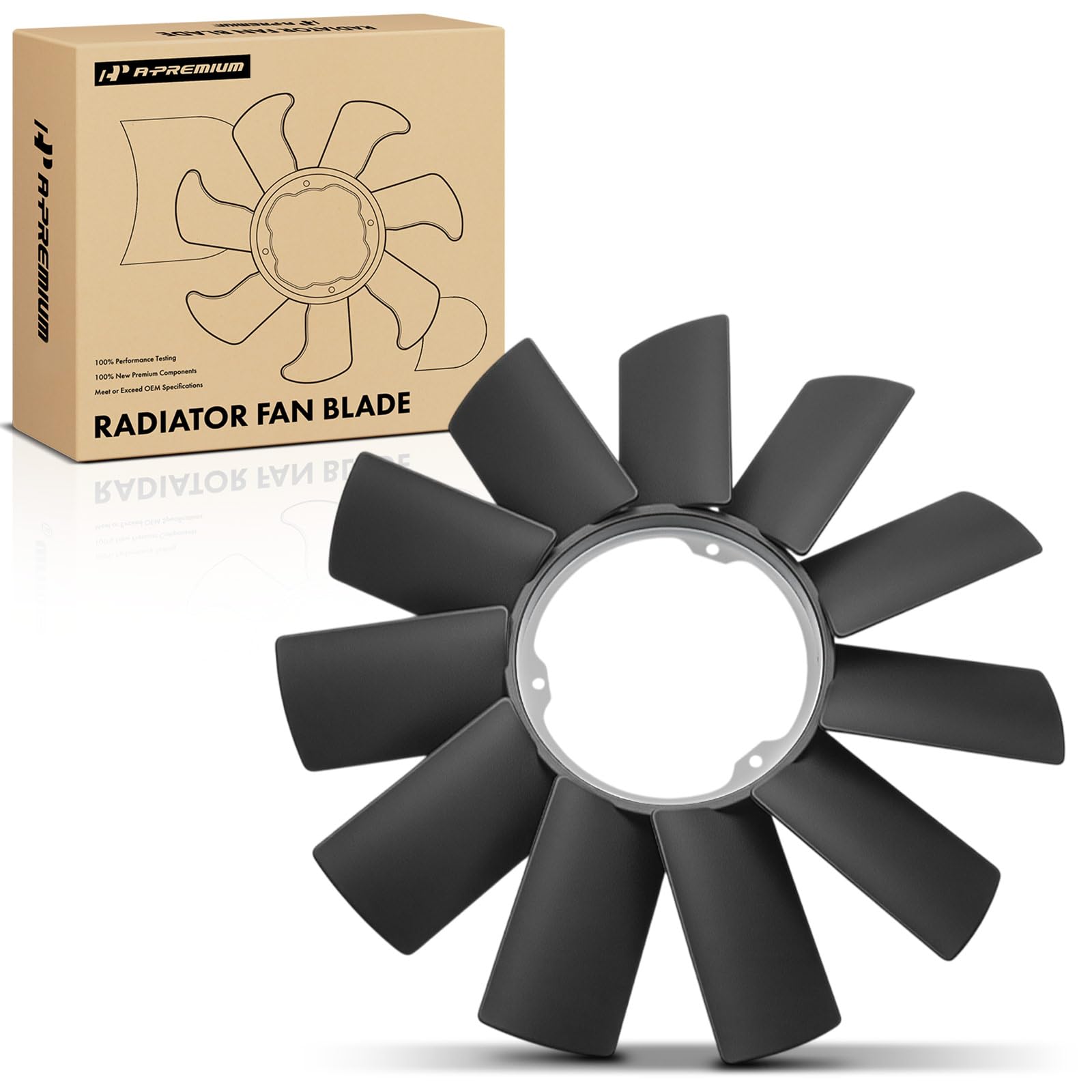A-Premium Engine Radiator Cooling Fan Blade Replacement for BMW E32 E34 E39 E36 E46 Z3 E53 323i 325i 328i 525i 530i M3 Z3 X5