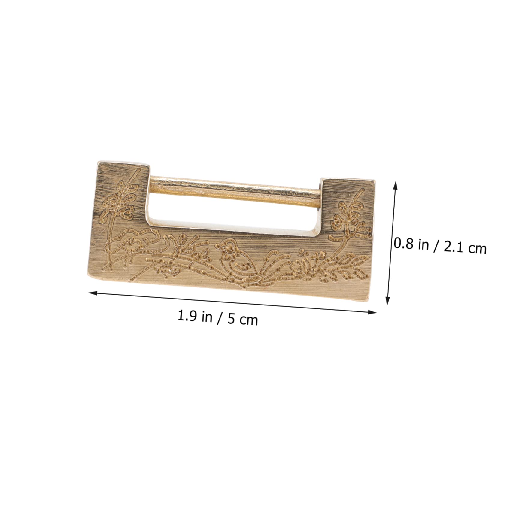 Housoutil 4 Sets Eleganter Vorhängeschlossriegel Für Schmuckschatulle Handgeschnitztes Design Robustes Dekoratives Schlosszubehör Aus Kupfer
