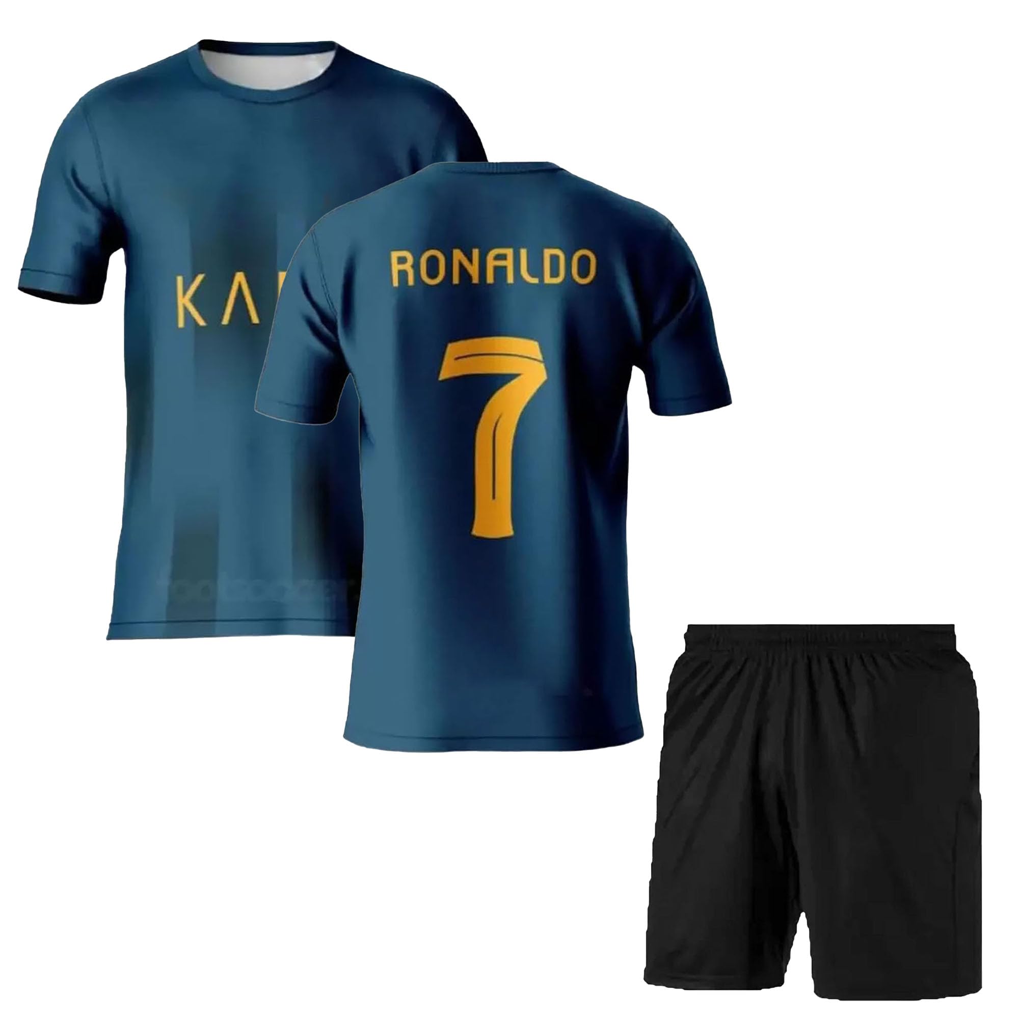 Sports Soccer Home kit Boys Football Jersey with Shorts