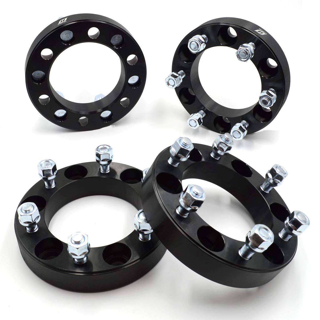 LU HWN 4X4 6x5.5 Wheel Spacers, 6 Lug 1.25”Thick Wheel Adapters 14x1.5 Studs 110mm Hub Bore, Pack of 4