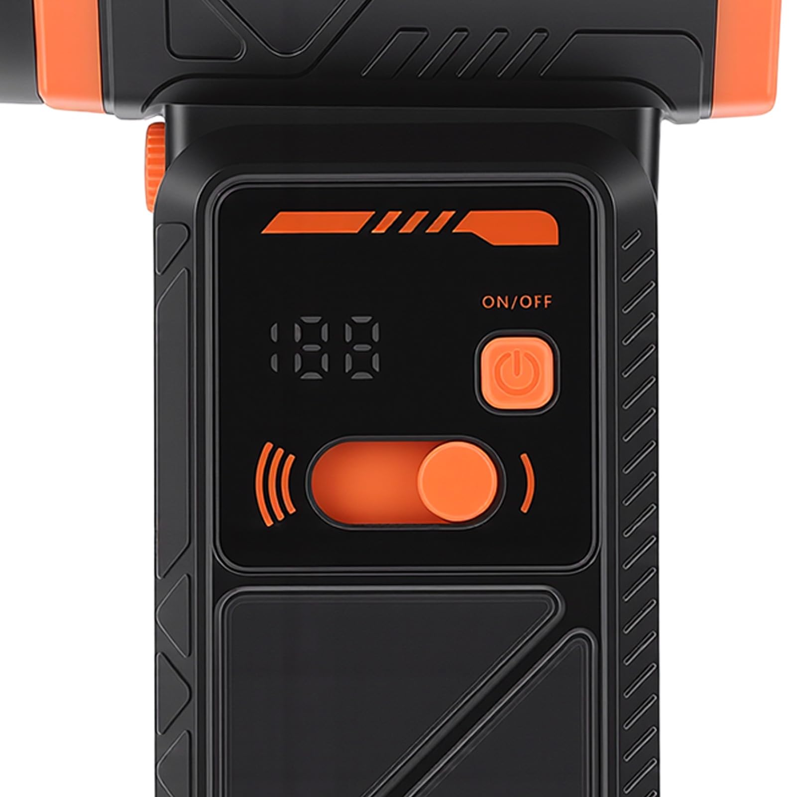 Qcwwy Elektrischer Luftreiniger, Kabelloser Luftbläser 130000 U, Min 52 M, S mit LED Licht for Computer Tastatur Zuhause Auto Reinigung (ORANGE)