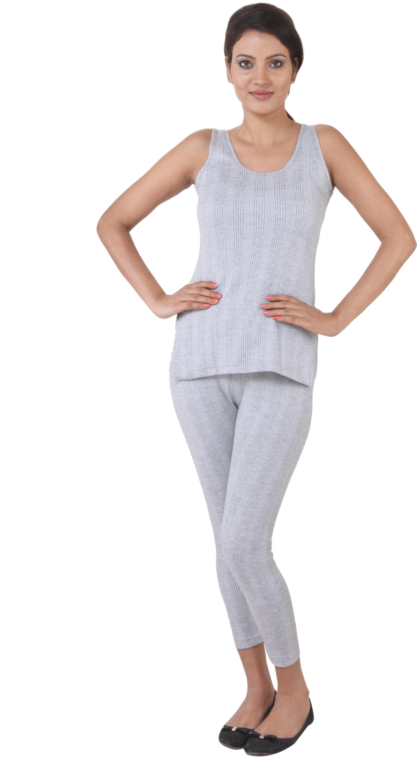 Women’s Cotton Quilted Thermal Sleeveless Slim Fit Vest Ladies Thermal Top Body Warmer-image-13