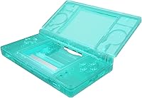 Vista 24 de eXtremeRate Carcasa completa de repuesto negra transparente para Nintendo DS Lite, funda de consola de mano personalizada con botones, lente