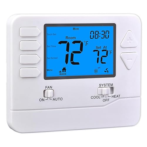 5-1-1 Day Programmable Thermostats for Home 2 Heat/ 2 Cool