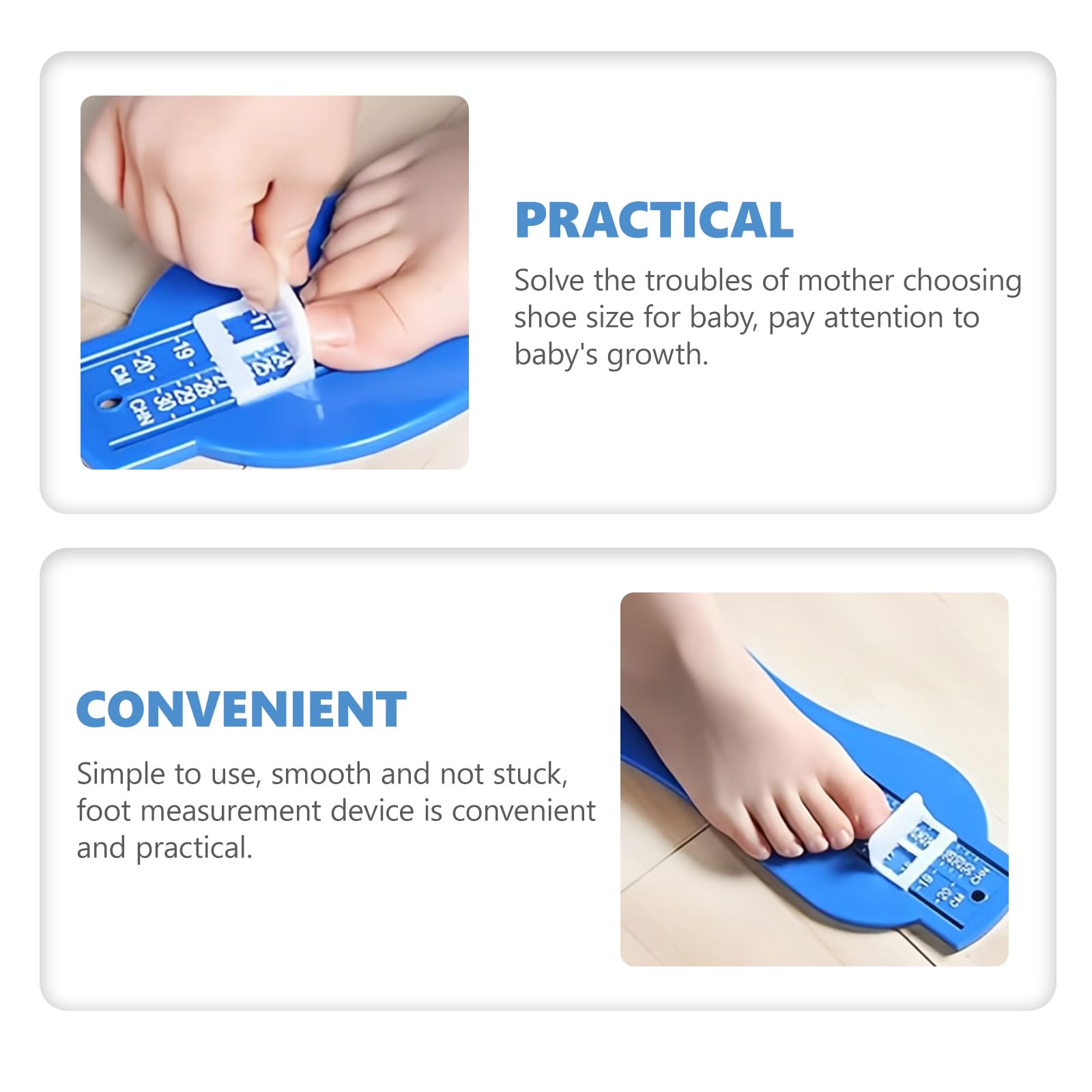 Pédimètre Enfants, Mesure Pied Enfant, Pointure Chaussure Mesurer Pied Dispositif de Mesure pour une détermination précise de la taille des chaussures, Bleu