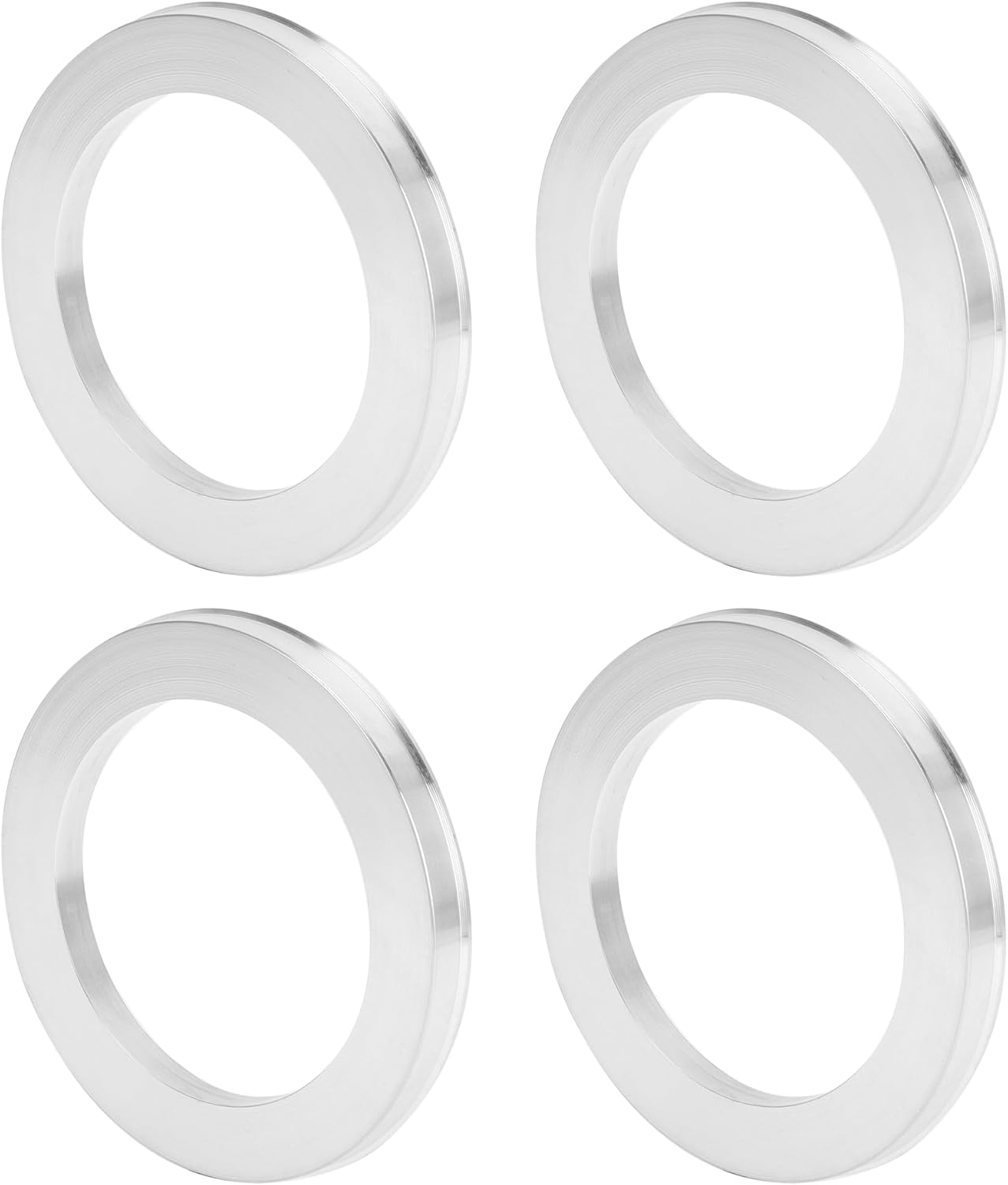 Car Wheel Hub Centric Rings OD 110.1mm to ID 78.1mm Wheels Center Shaft Shock Absorbing Hubrings Aluminium Alloy Silver Tone Durable