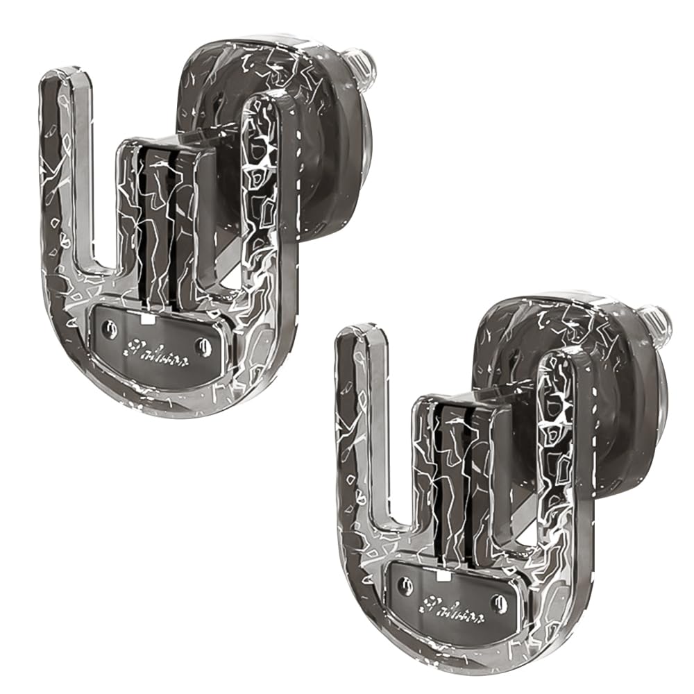 DONGKER Wall Mounted Slippers Rack, 2pcs Clear Suction Cup Shoe Holder without Drilling for Entrance & Bathroom