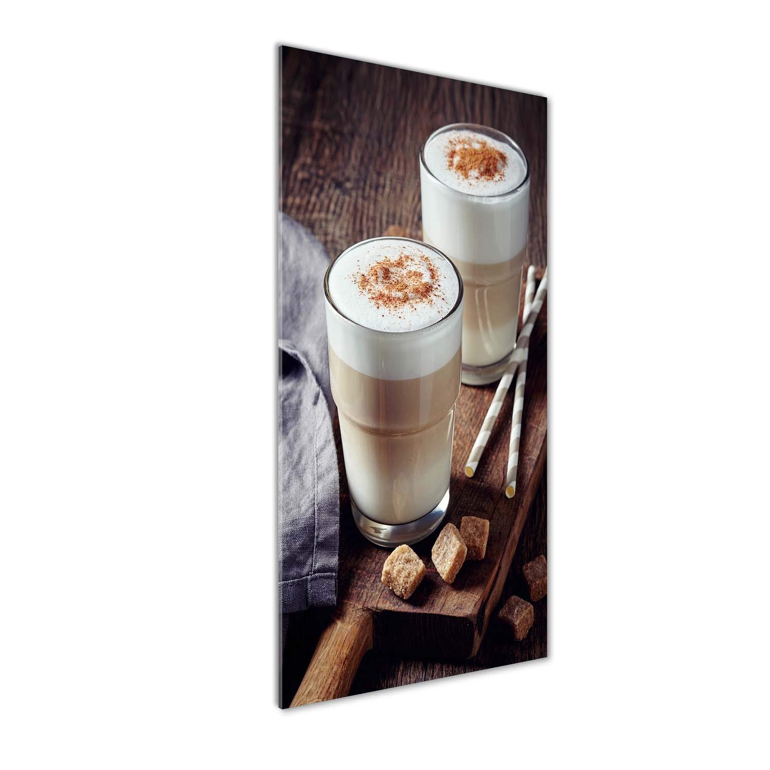 Tableaux pour la mur acrylique 50x125 cm nettoyage facile cuisine café beige