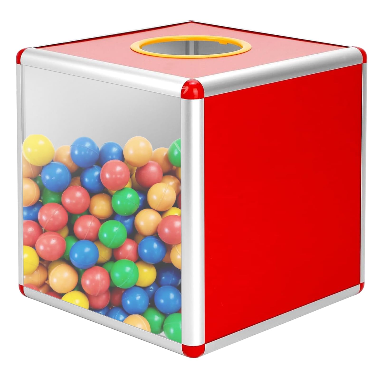 Scatola della lotteria trasparente 30 cm per donazioni lotterie
