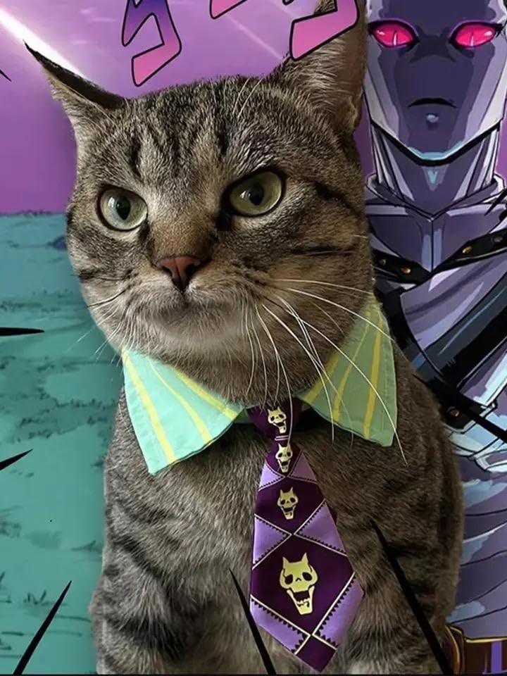 Amazon.co.jp: ジョジョの奇妙な冒険 吉良吉影ネクタイ 猫用 : ホビー