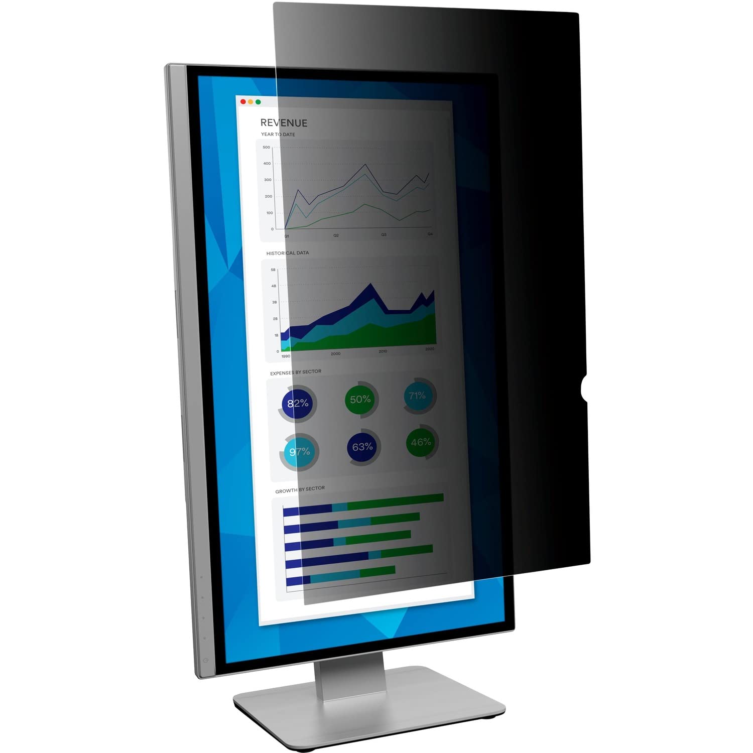 3M Filtro Privacy per monitor widescreen da 25” modalità verticale