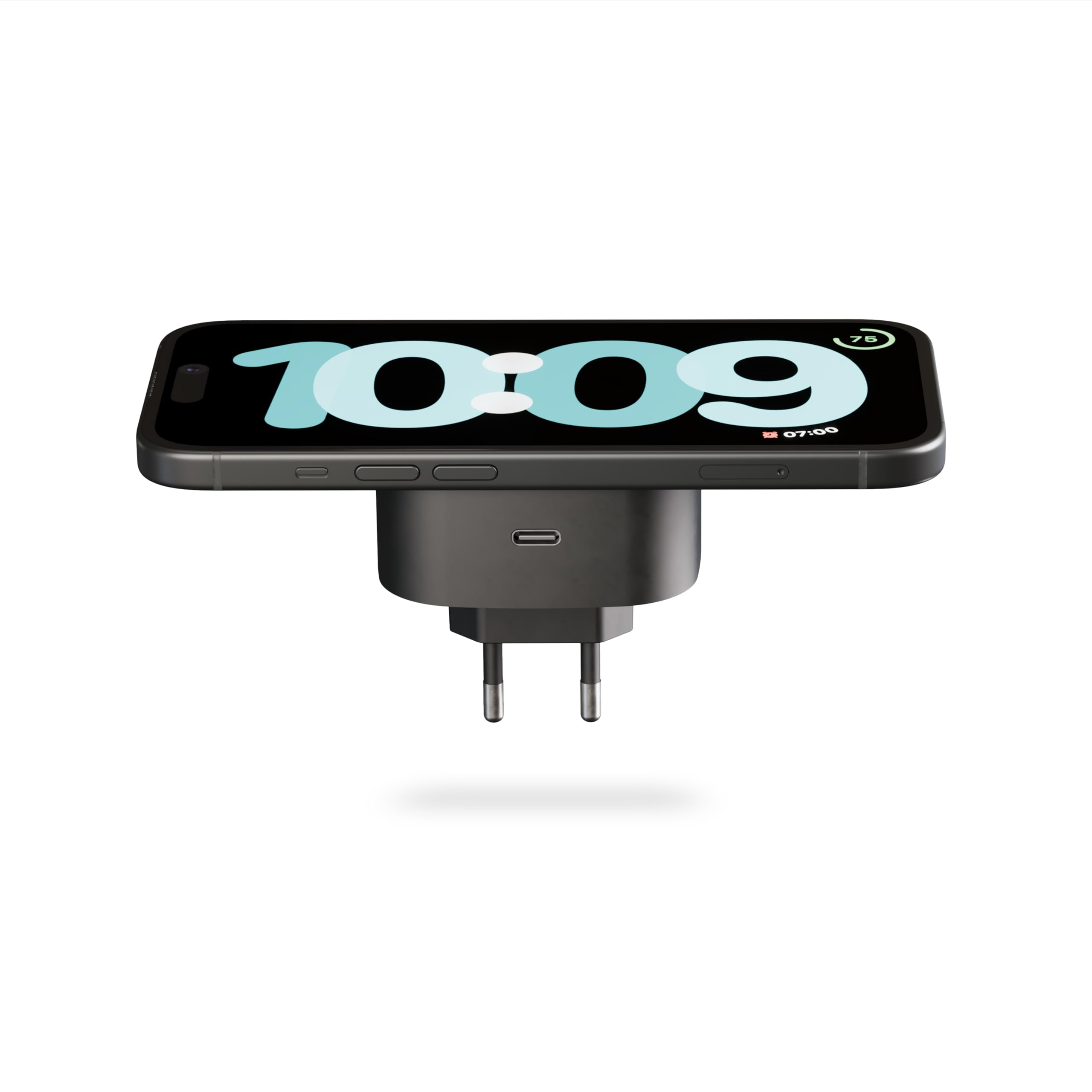 Zens Wireless Charging EU Power Adapter, Czarne | Bezprzewodowa ładowarka MagSafe i Qi, 15 W, do iPhone Air/17/16/15/14/13/12 oraz AirPods, zawiera port USB-C 18 W
