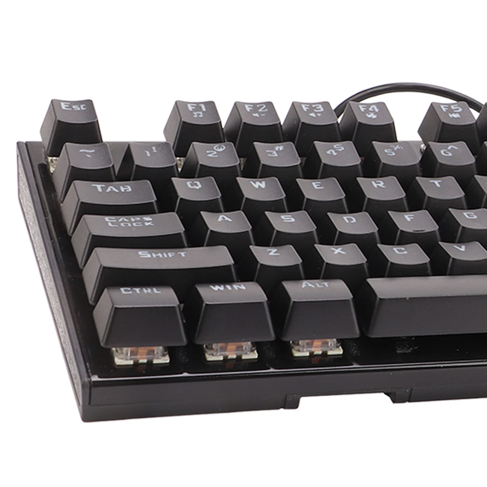 Kolorowa Mechaniczna Klawiatura do Gier z 87 Klawiszami RGB i Niebieskimi Przełącznikami dla Graczy i do Użytku Domowego z wygodną podpórką Pod Nadgarstki