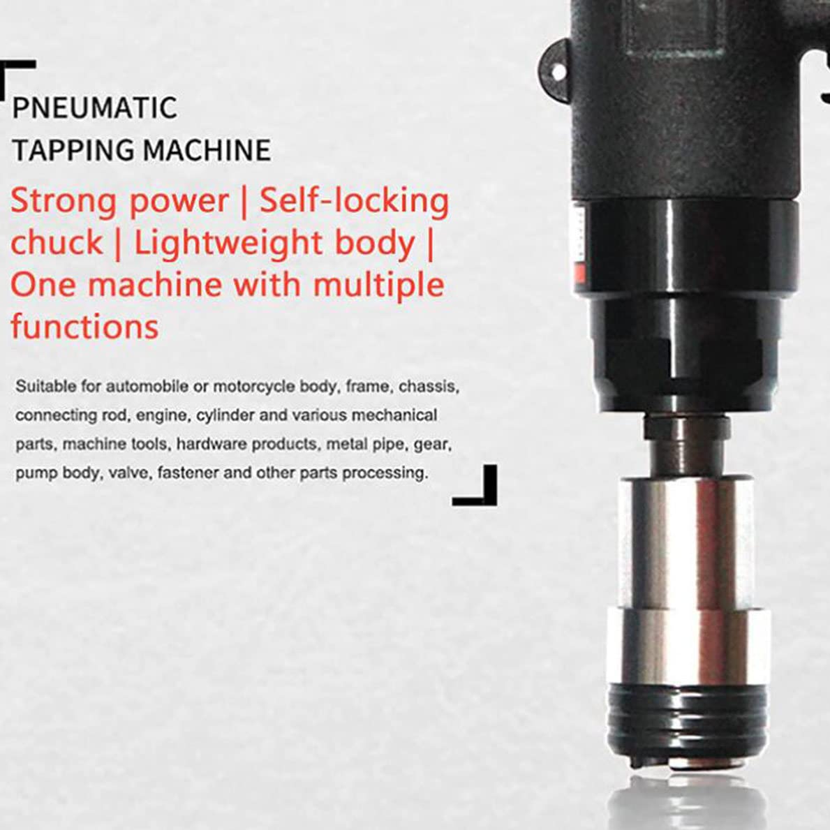 Maschiatrice pneumatica M3-M12 Maschiatrice manuale pneumatica Maschiatrice per filettatura piccola maschiatrice (mandrino con protezione),Straighttype