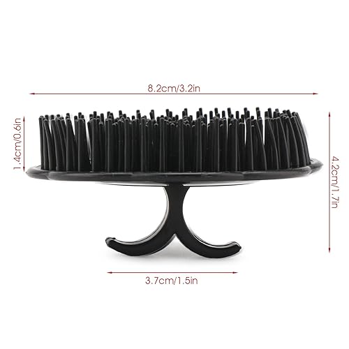 Miniatura 6 de Segbeauty Cepillo de champú para hombre, 4 cepillos de masaje del cuero cabelludo, cepillo de masaje para el cabello, peine de ducha floriado para