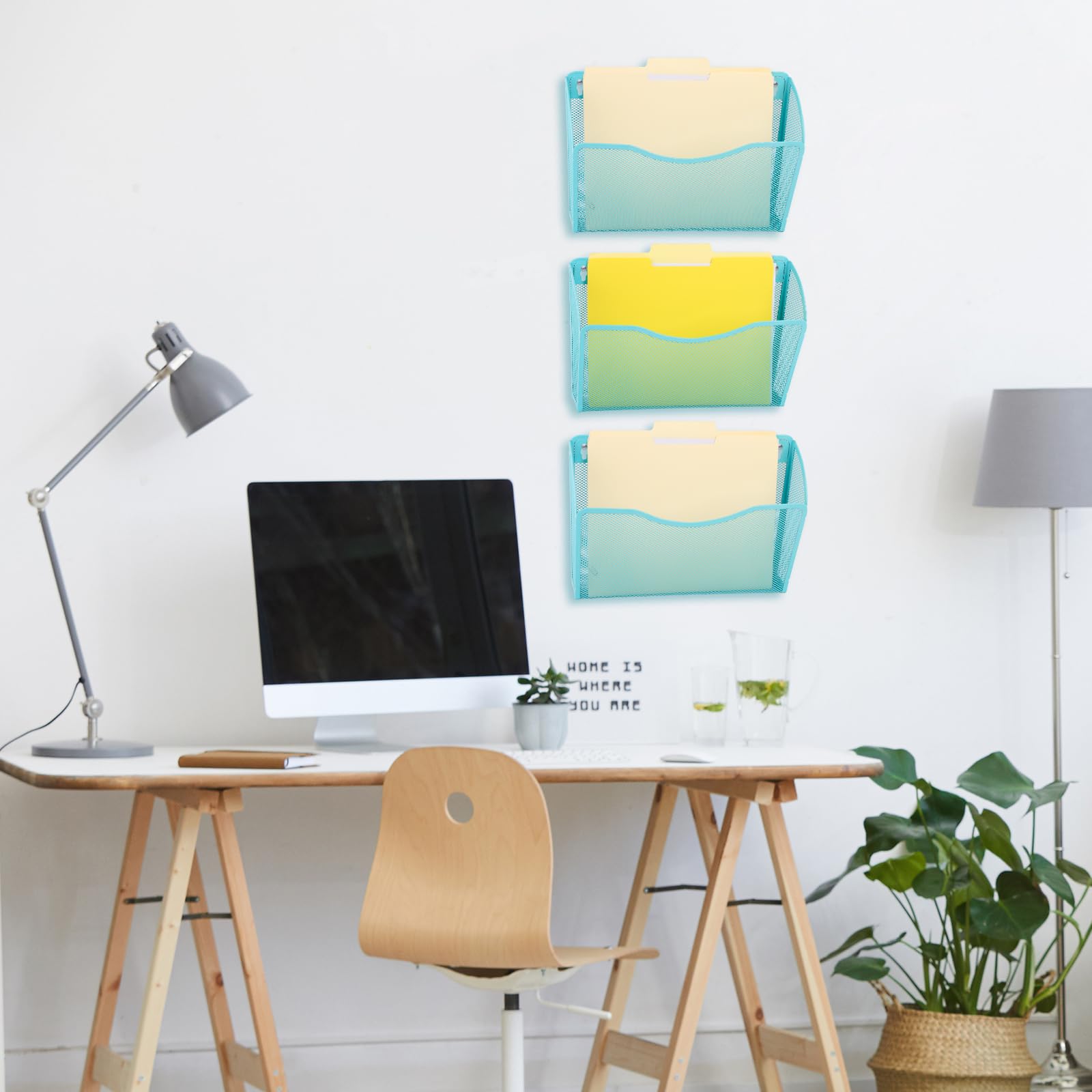 Snapklik.com : 3 Single Pocket Mesh Hanging File Organizer, Vertical ...
