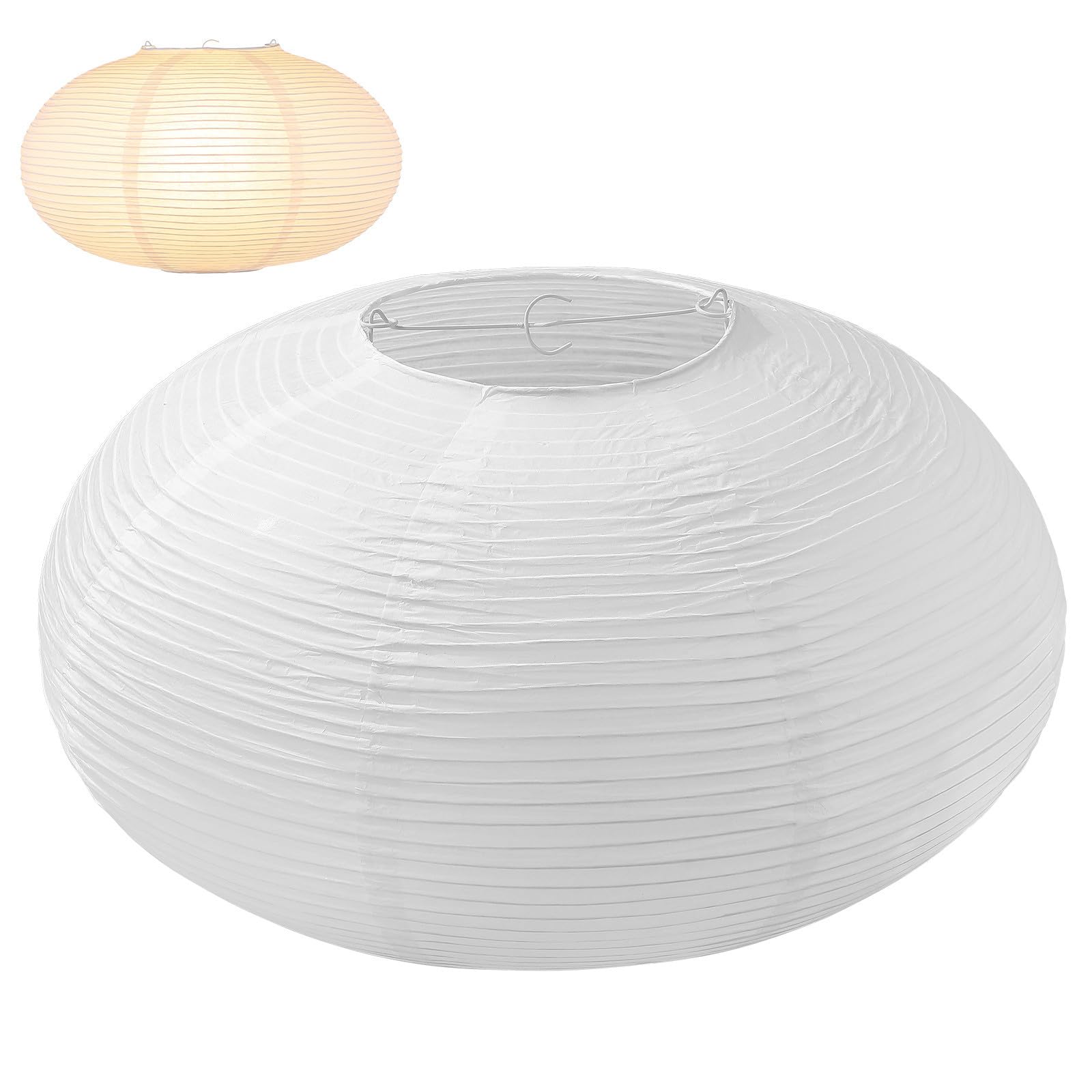 Paralume Carta Bianco Lampada Sospensione Paralume Soffitto Protezione Polvere Te Decorazione Casa Camera Soggiorno