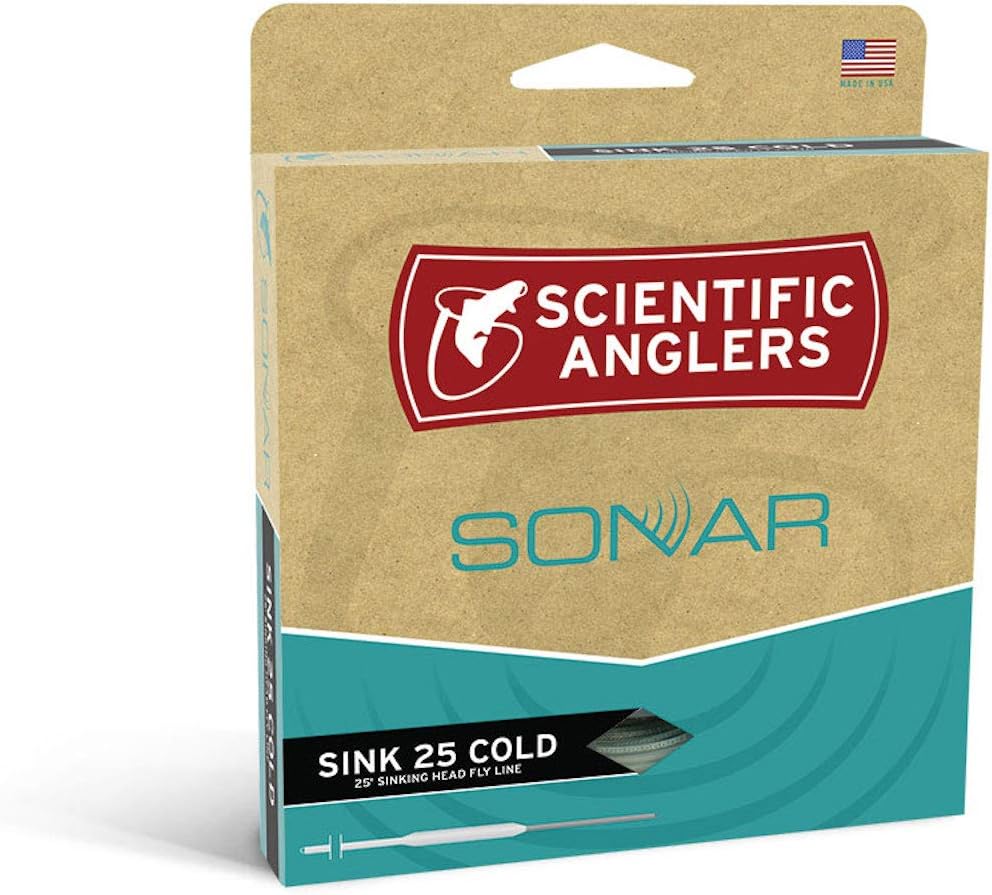 Scientific Anglers Sonar Sink 25 Cold Fly Fishing Line, Sinking Shooting Head for Coldwater, Fast Sink Tip Control