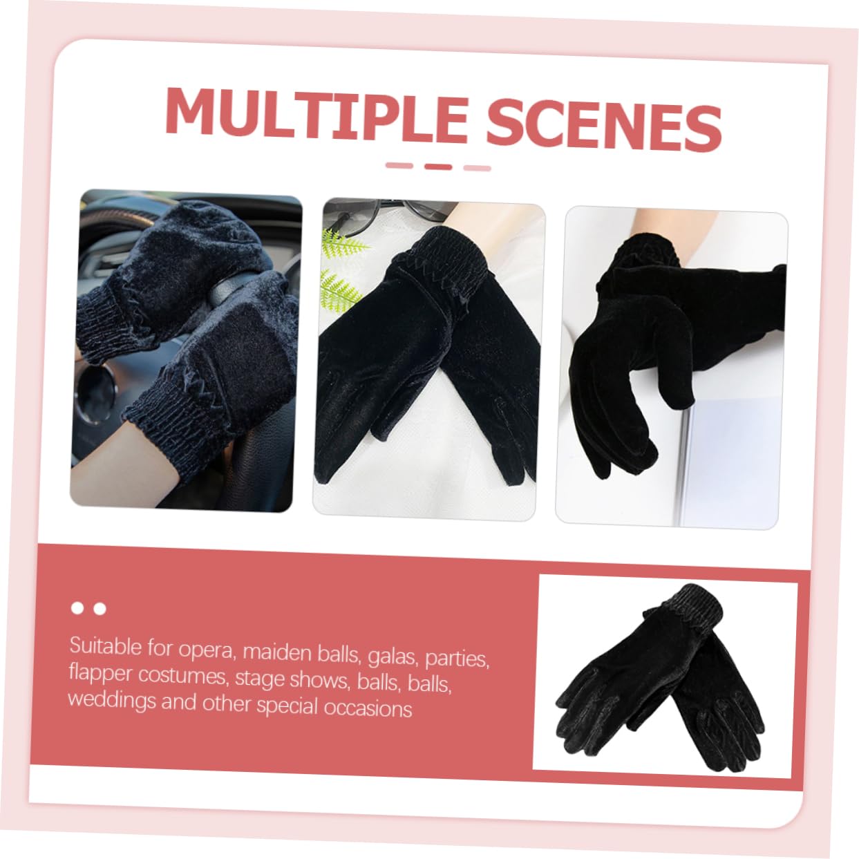 CONGARTENO Women's Gold Velvet Gloves Snug Fit Warmth for Winter for Cycling Hiking and Camping