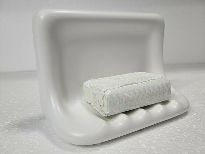 Bright White Matte Ceramic Soap Dish Tray Flat Daltile Color 0790 Mid