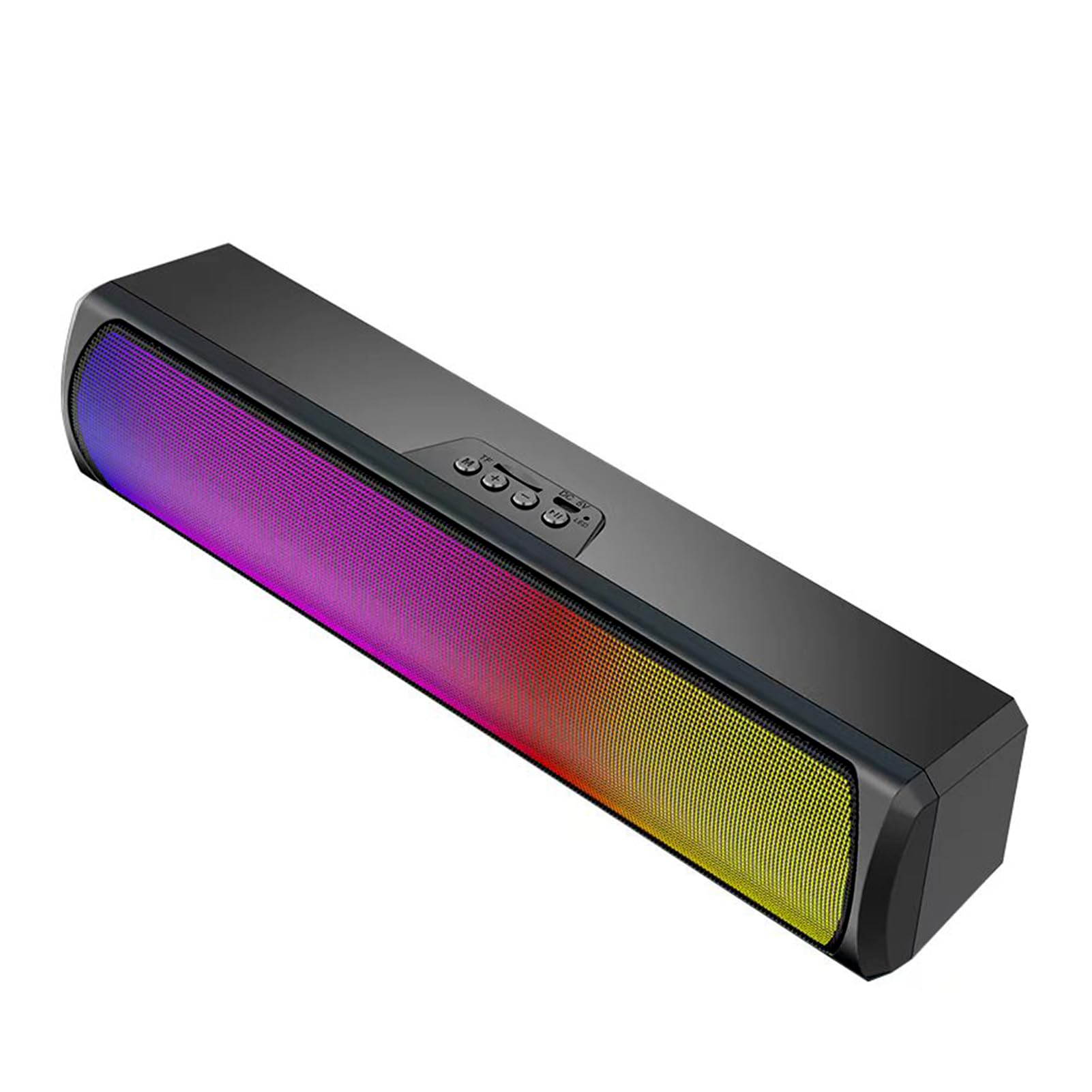 Altoparlanti wireless per PC con luci LED continue Soundbar Stereo