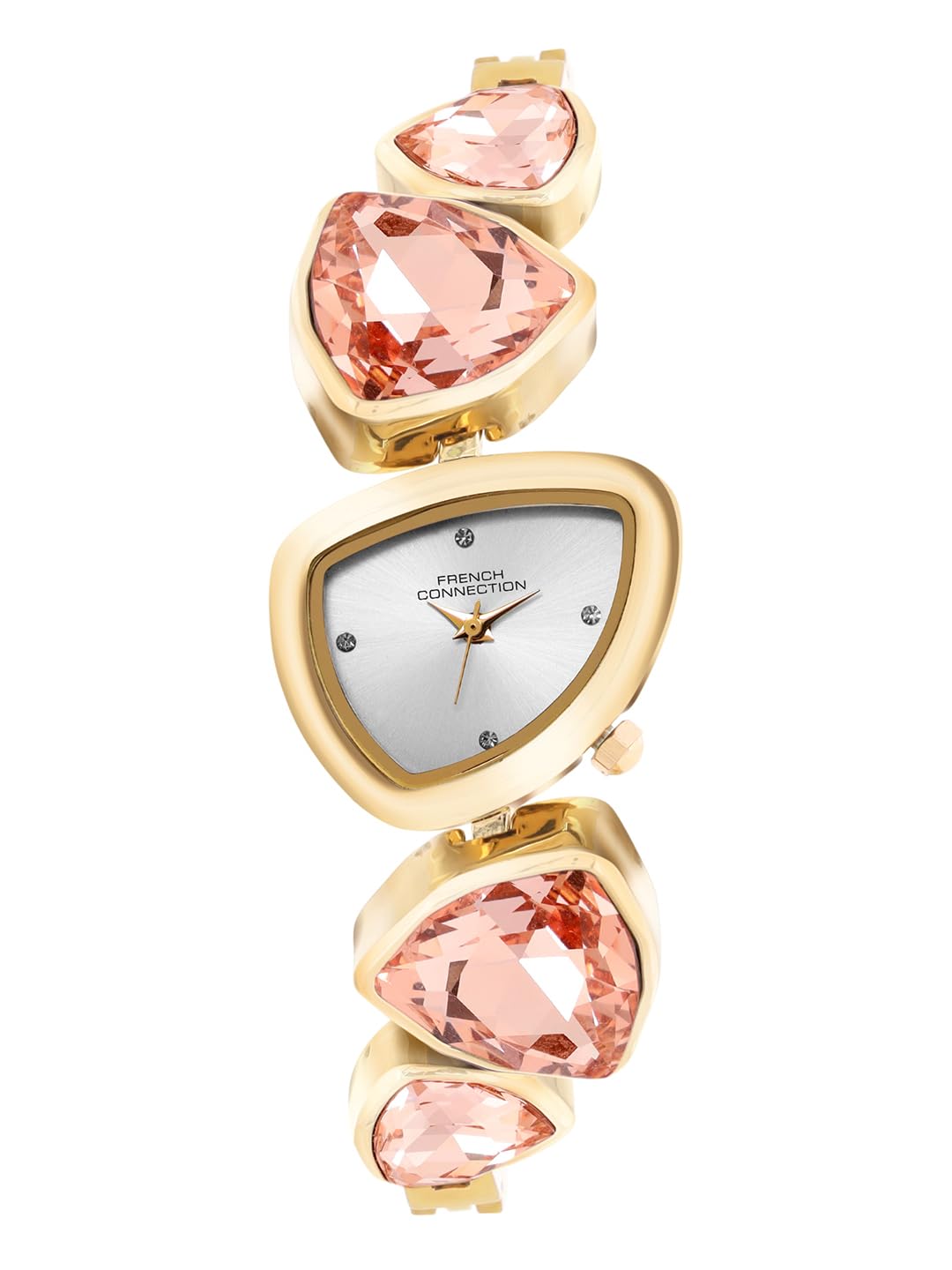 french connection Asymra Sunray Silver Dial with Crystal Bracelet Analog Watch for Women - FCN0205SGM-picture-39