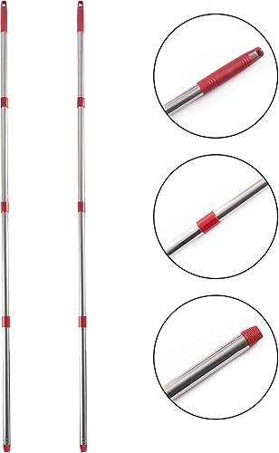 Miniatura 2 de Matthew - Mango de repuesto para trapeador giratorio de limpieza, mango de repuesto de 4 secciones de 30 a 60 pulgadas, compatible con trapeador