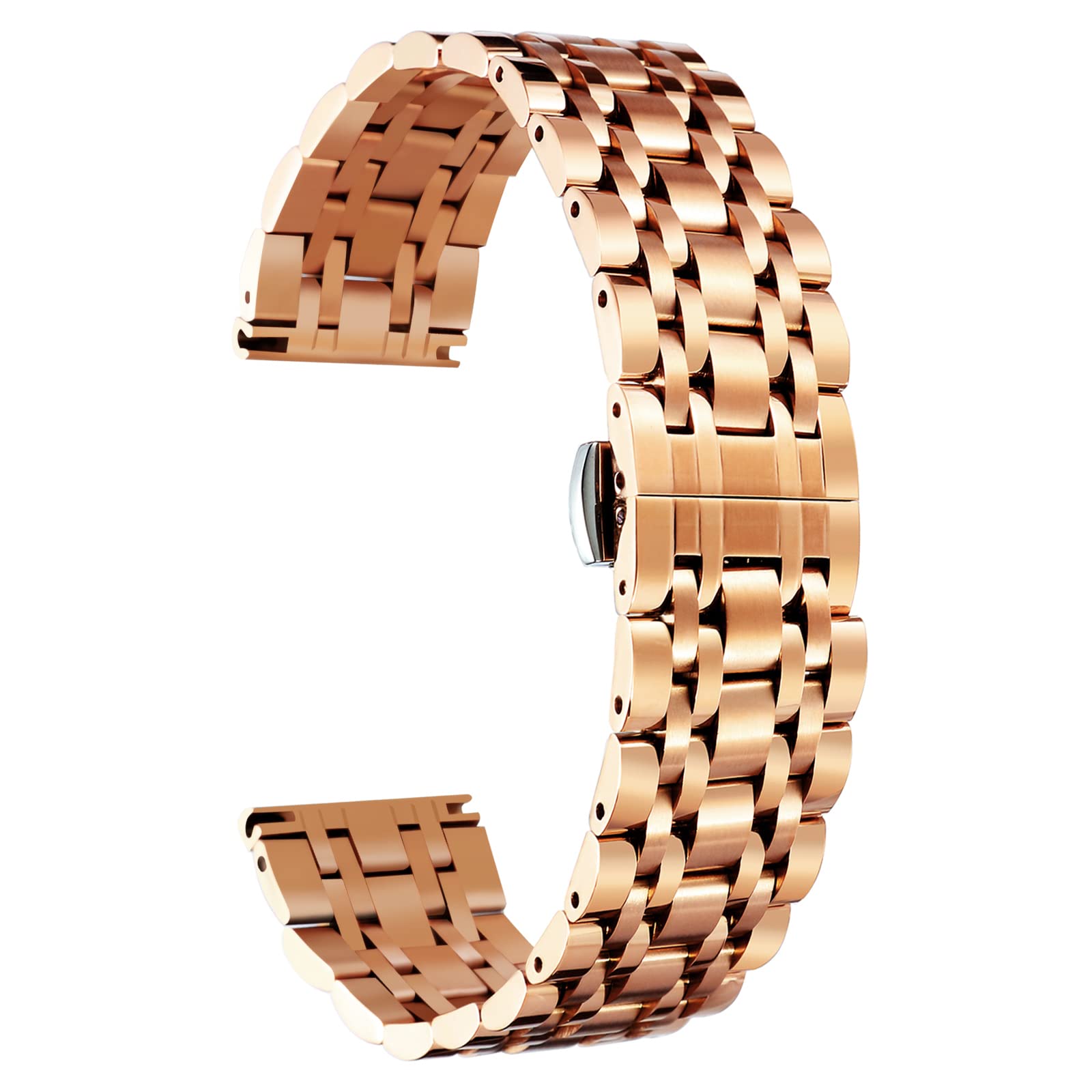 BINLUN Stainless Steel Watch Band 6 Color(Gold, Silver, Black, Rose Gold, Gold Tone, Rose Gold Tone) 17 Size (10mm - 26mm) (B078WMPS8D) Amazon Price History, Amazon Price Tracker