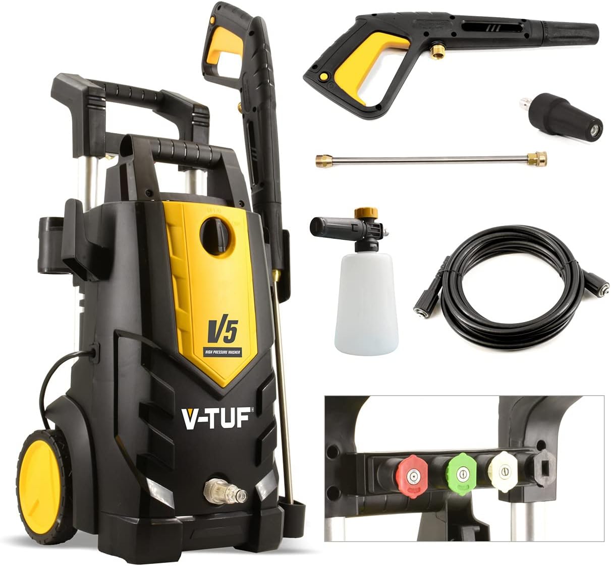 V-TUF V5 Pressure Washer with all accessories