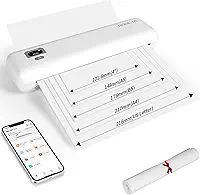Rongta Impressora térmica portátil 300DPI F82, impressoras sem tinta sem fio com WiFi/Bluetooth, suporta papel térmico US Letter/A4/A5/B5 e etiquetas de 2-4 polegadas, compatível com telefones e