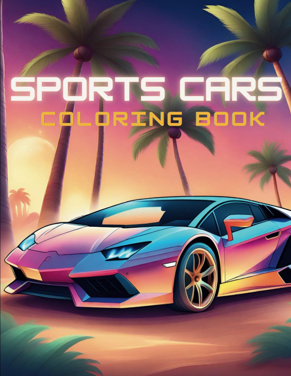 Sports Car Coloring Book: Collection of 40 Awesome Sports Car Coloring ...