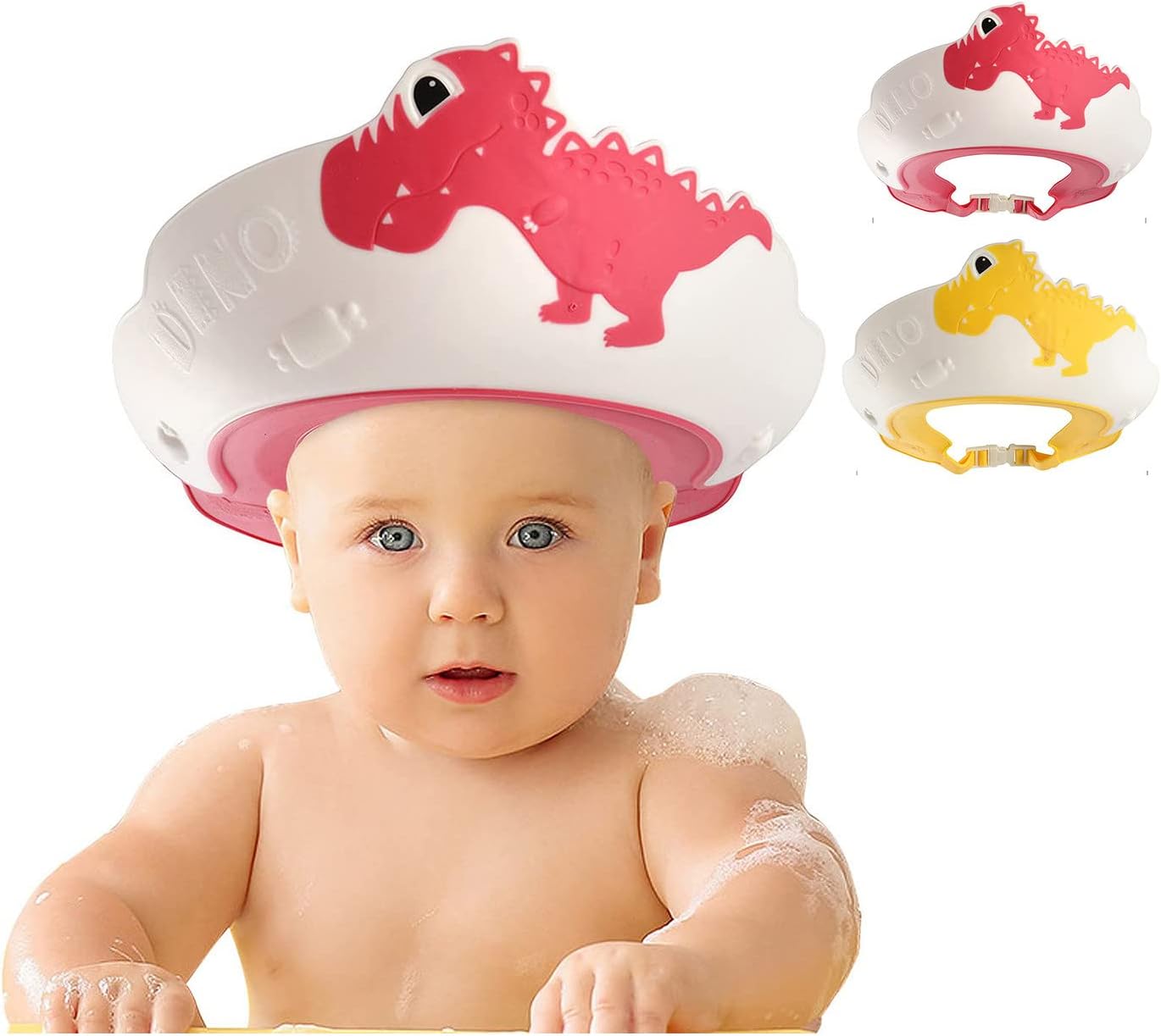 FUNUPUP 2 Pack Baby Shower Cap for Kids, Adjustable Toddler