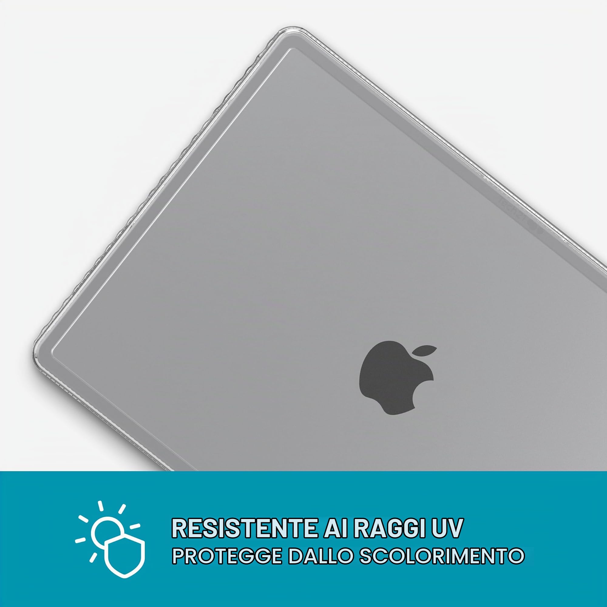 Tech21 Evo - Custodia rigida per MacBook Pro 14" (2021-2023), trasparente