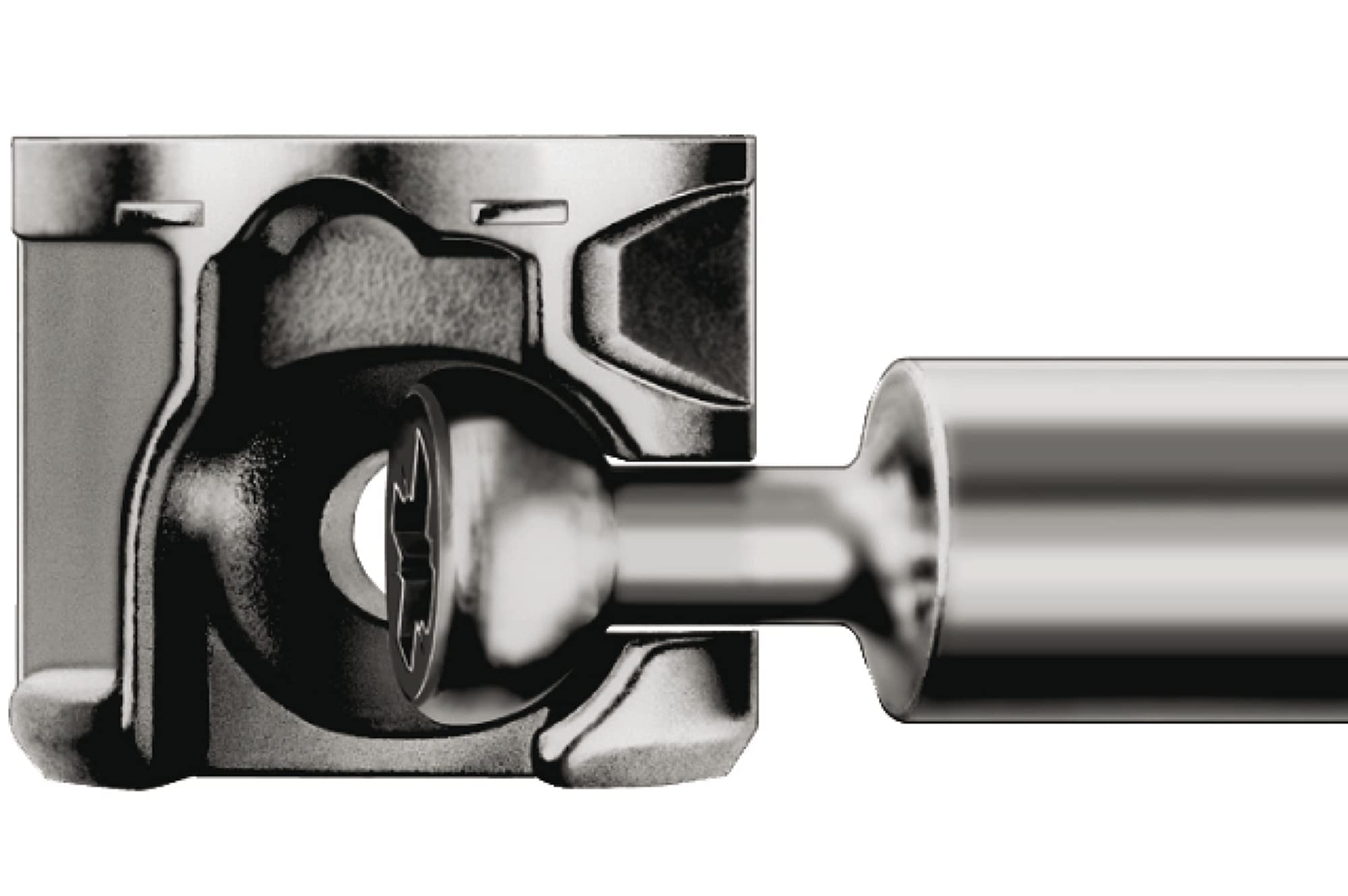 Exzenterbolzen 34mm S100 für Bohrloch-Ø5mm + Exzenterverbinder Minifix 15 (100)