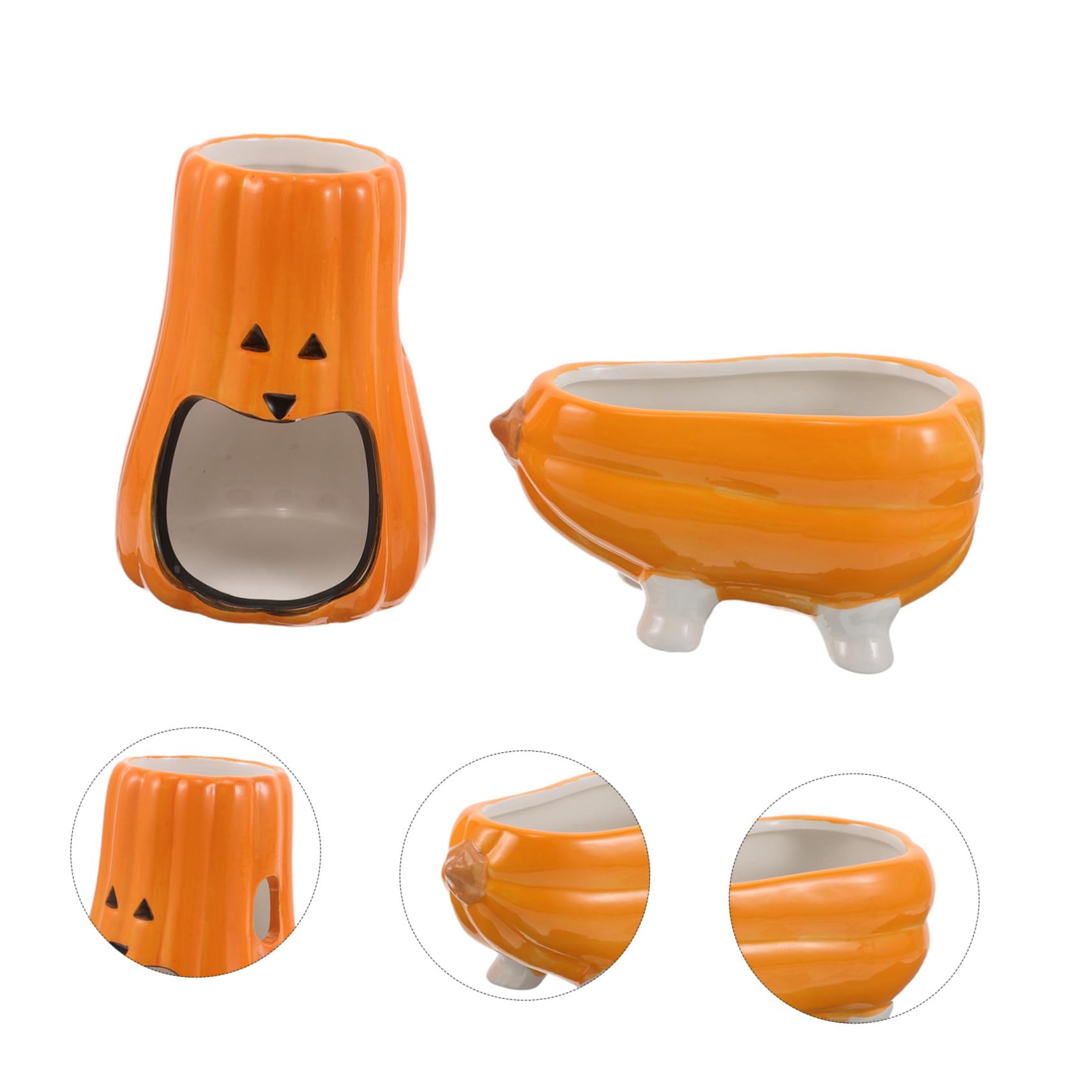 KOMBIUDA Keramik Hamster Trinkflaschenhalter mit Breitem Rutschfestem Standfuß Multifunktional als Wasserspender und Versteck Robust Kompakt für Hamster Mäuse Ratten und Kleine Haustiere