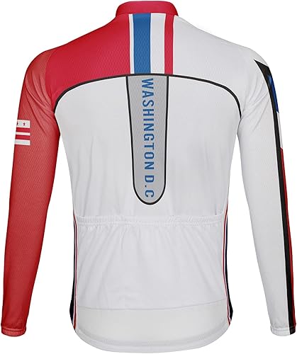 Miniatura 3 de Luisbibe Manga larga modificada para requisitos particulares del jersey de ciclismo de los hombres del forro polar térmico del invierno