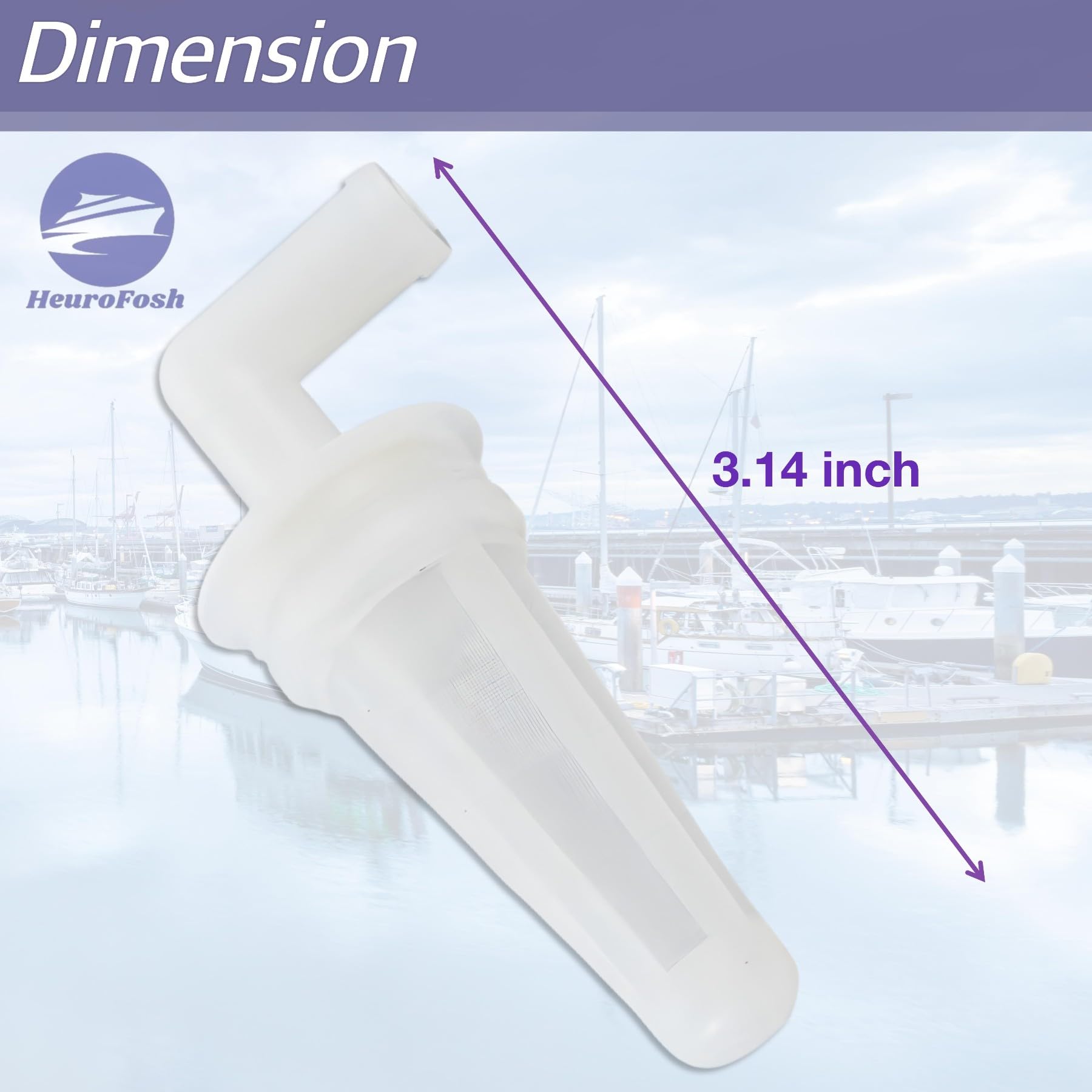 HeuroFosh 2 PCS 433190 Inline Fuel Filter for Johnson Evinrude OMC V4 V6 60 Deg Engines 90 100 115 150 175 HP 765553 18-79781